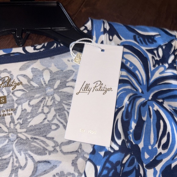 NWT Lilly Pulitzer Etta Maxi Dress Blue White Low Tide Navy Sz S‎ - Picture 7 of 8